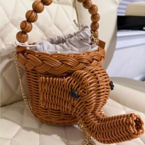 Tommy Bahama Brown Woven Mini Bag